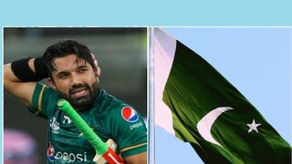 mohammad rizwan lift pakistani flag with his feet viral video