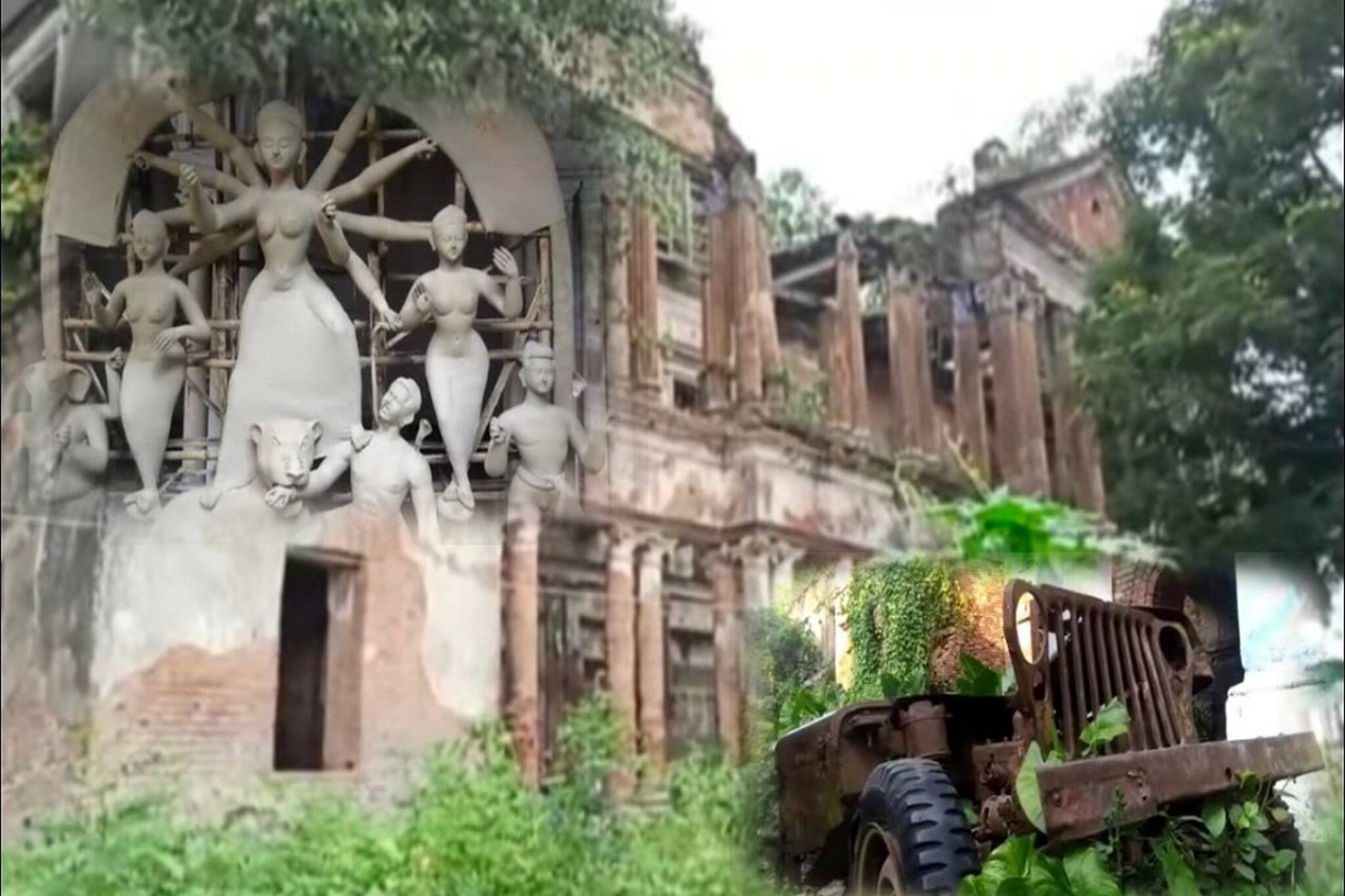 Durga puja 2022: সাড়ে তিনশো বছরের ঐতিহ্য মেনে আজও মহিষাসুরমর্দিনীর আরাধনা নিমতিতা রাজবাড়িতে 