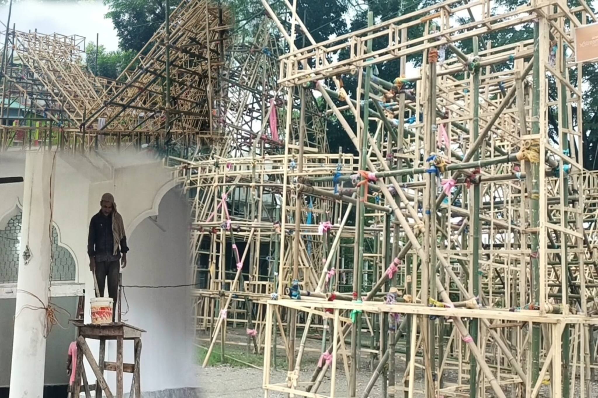 প্রস্তুতি চলছে গান্ধি কলোনির দুর্গাপুজোর, কোচবিহারবাসী অধীর অপেক্ষায়