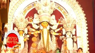 Shola workers parar puja is getting prepared in Bandel Shola workers parar puja is getting prepared in Bandel