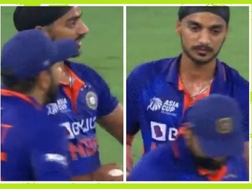 Rohit Sharma did not listen to Arshdeep Singh - Photo Courtesy- Twitter/ Video Grab 