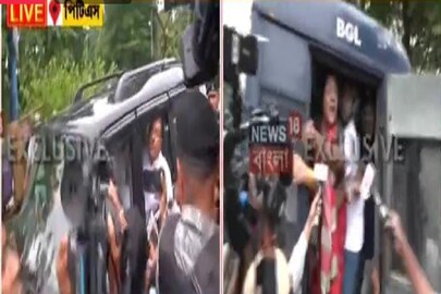 শুভেন্দুকে আটক করল পুলিশ