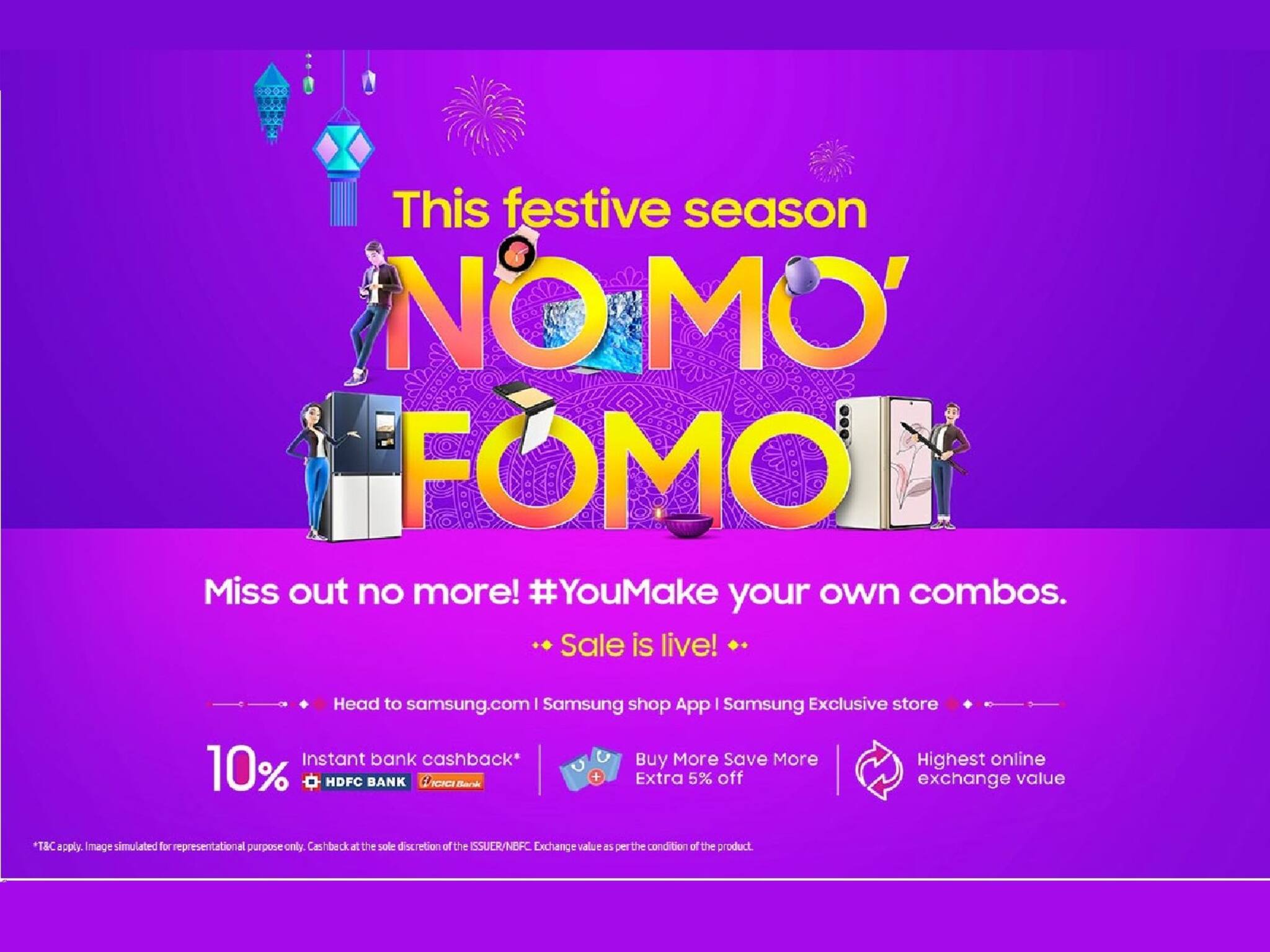 Samsung Galaxy-তে ৫৭ শতাংশ ছাড়! সোনার সুযোগ দিচ্ছে No Mo’ FOMO সেল