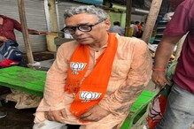 জলে ভেজা, কাদা মাখা..! নবান্ন অভিযানে প্রথম সারিতেই থাকলেন স্বপন দাশগুপ্ত
