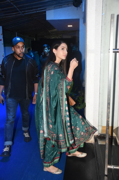 'মজা মা'-র স্ক্রিনিংয়ে এসেছিলেন নোরা ফতেহি