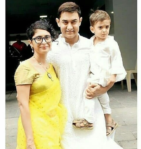 দ্বিতীয় স্ত্রী কিরণ রাওয়ের সঙ্গে আমিরের একমাত্র সন্তান আজাদ রাও খান। বলি নায়কের তৃতীয় সন্তানের জন্ম হয় সারোগেসির সাহায্যে।