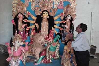 শাস্ত্রী বাড়ির দুর্গা প্রতিমা