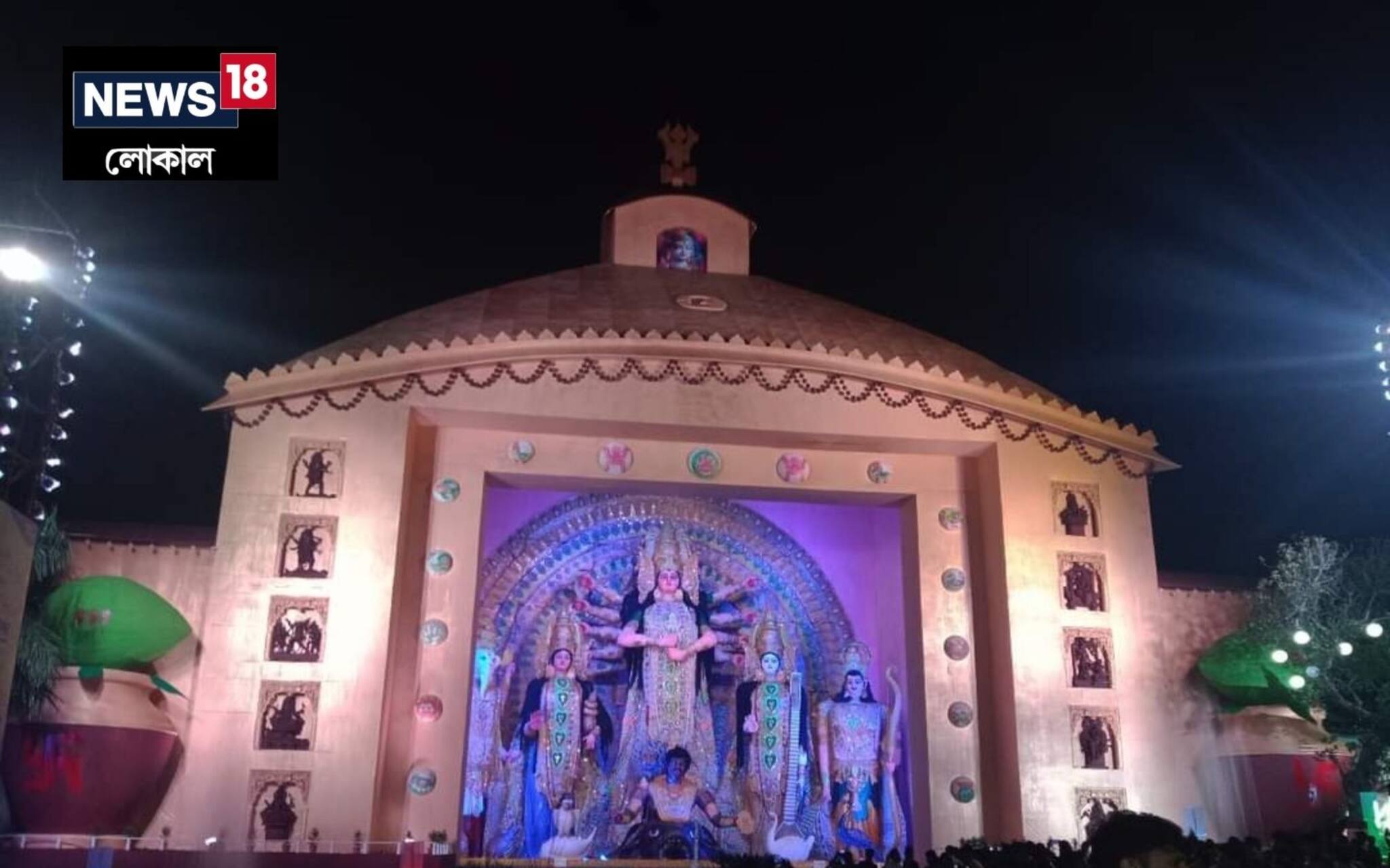 Murshidabad Durgapuja 2022: ৭৫ফুটের দুর্গা ঠাকুর! দেখতে লাইন পড়ছে প্রচুর