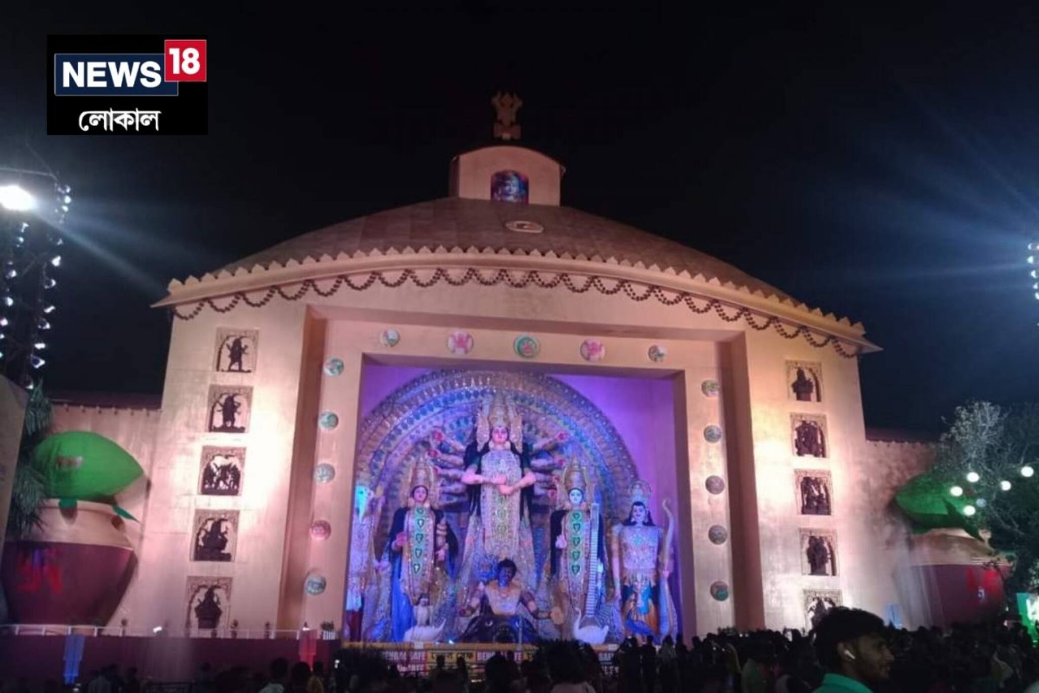 Murshidabad Durgapuja 2022: ৭৫ফুটের দুর্গা ঠাকুর! দেখতে লাইন পড়ছে প্রচুর