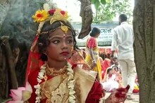 ত্রয়োদশিতে লাল বাবার ৫১ কুমারী পুজো, জমজমাট কঙ্কালীতলা