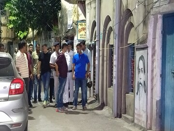 Handicapped injured by bullet firing in Entally