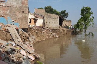 Samsan Kali mandir disapperers in Ganga erosion