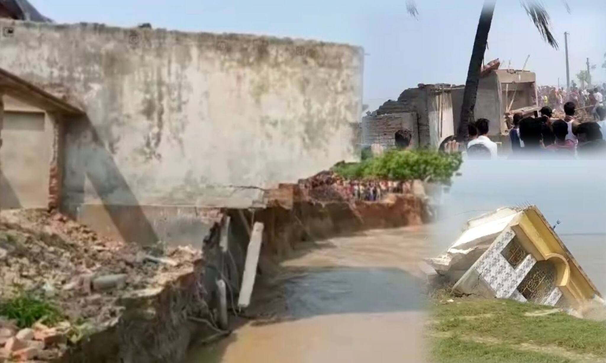 Murshidabad News: একের পর এক বাড়ি ঘর তলিয়ে গিয়েছে সামশেরগঞ্জে গঙ্গা ভাঙনে