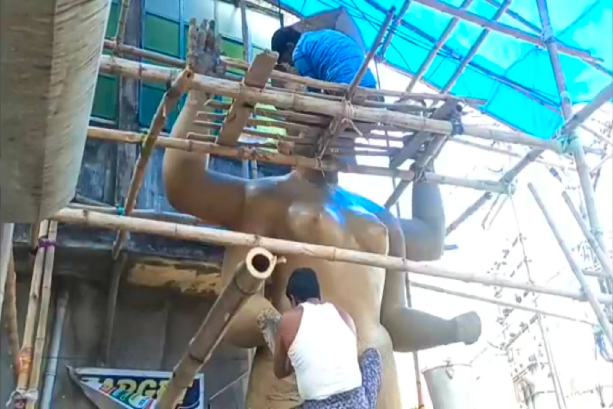 কুস্তিগীরদের ২২ ফুটের 'মোটা কালির' পুজো হয়ে আসছে ৫৫ বছর ধরে! জানুন