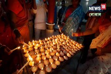 কালী পূজার রাতে বিশেষ পূজা অর্চনা ও প্রদীপ দান বর্গভীমা মন্দিরে