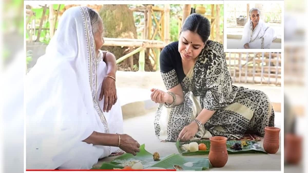 ইউটিউবার ঠাকুমার হাতের চিতল মাছের মুইঠা খেতে এলেন বলিউডের সুমনা চক্রবর্তী!
