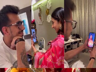 yuzvendra chahal and dhanashree verma's unique karwa chauth celebration- Photo- Instagram 