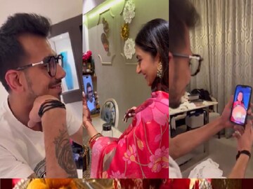 yuzvendra chahal and dhanashree verma's unique karwa chauth celebration- Photo- Instagram 