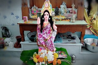ঘরে ঘরে কোজাগরী লক্ষ্মীপুজো