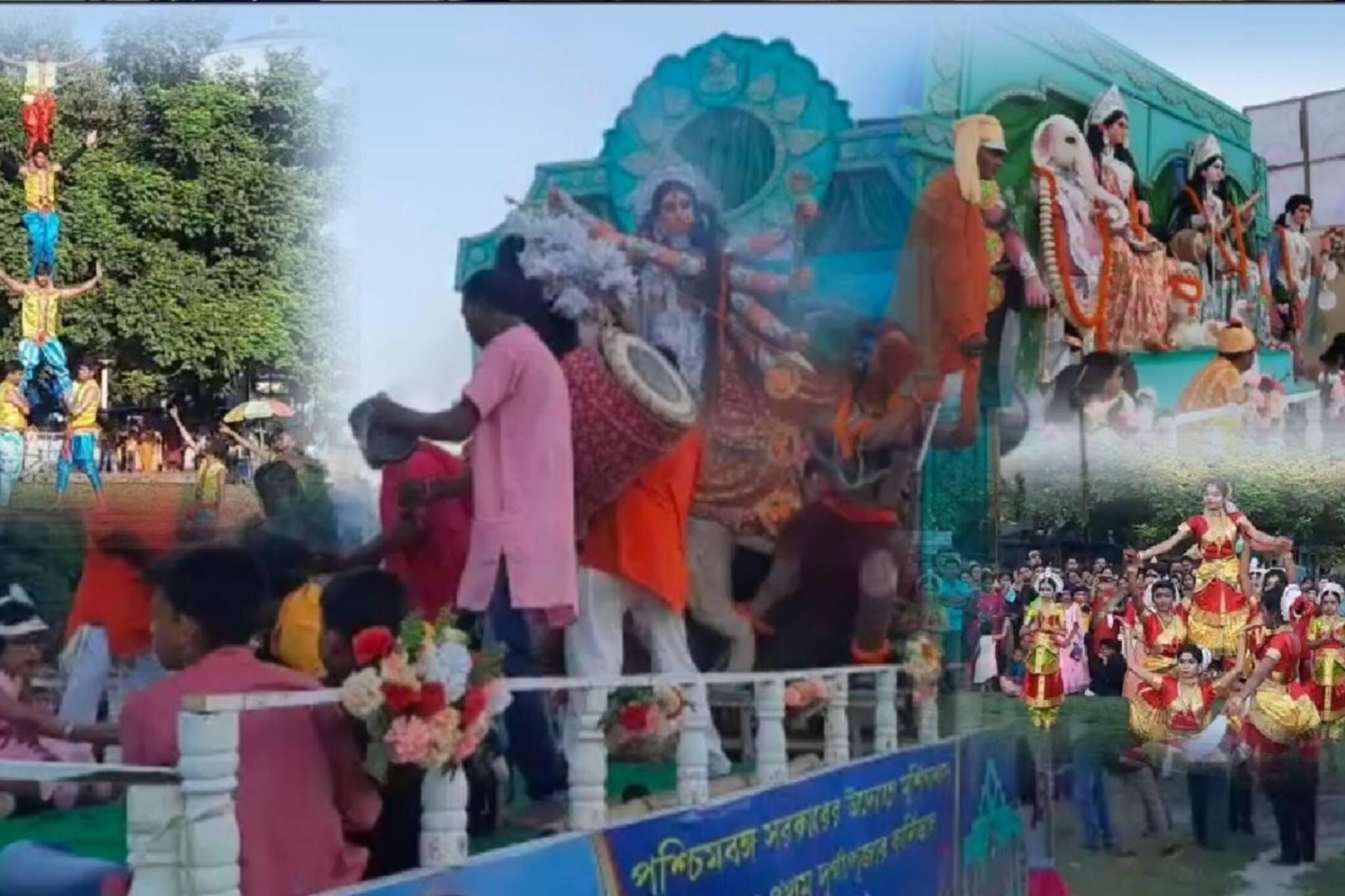 নবাবের জেলায় দুর্গাপুজো কার্নিভাল, আবেগে মাতল মুর্শিদাবাদবাসী
