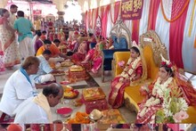নবমী নিশিতে প্রাচীন রীতি মেনে সর্বমঙ্গলা মন্দিরে পূজিতা নবকুমারী