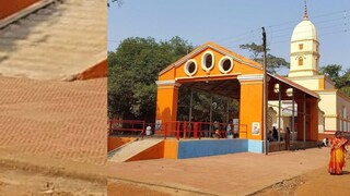 শহুরে কোলাহল থেকে বহু দূরে কনকদুর্গার অবস্থান