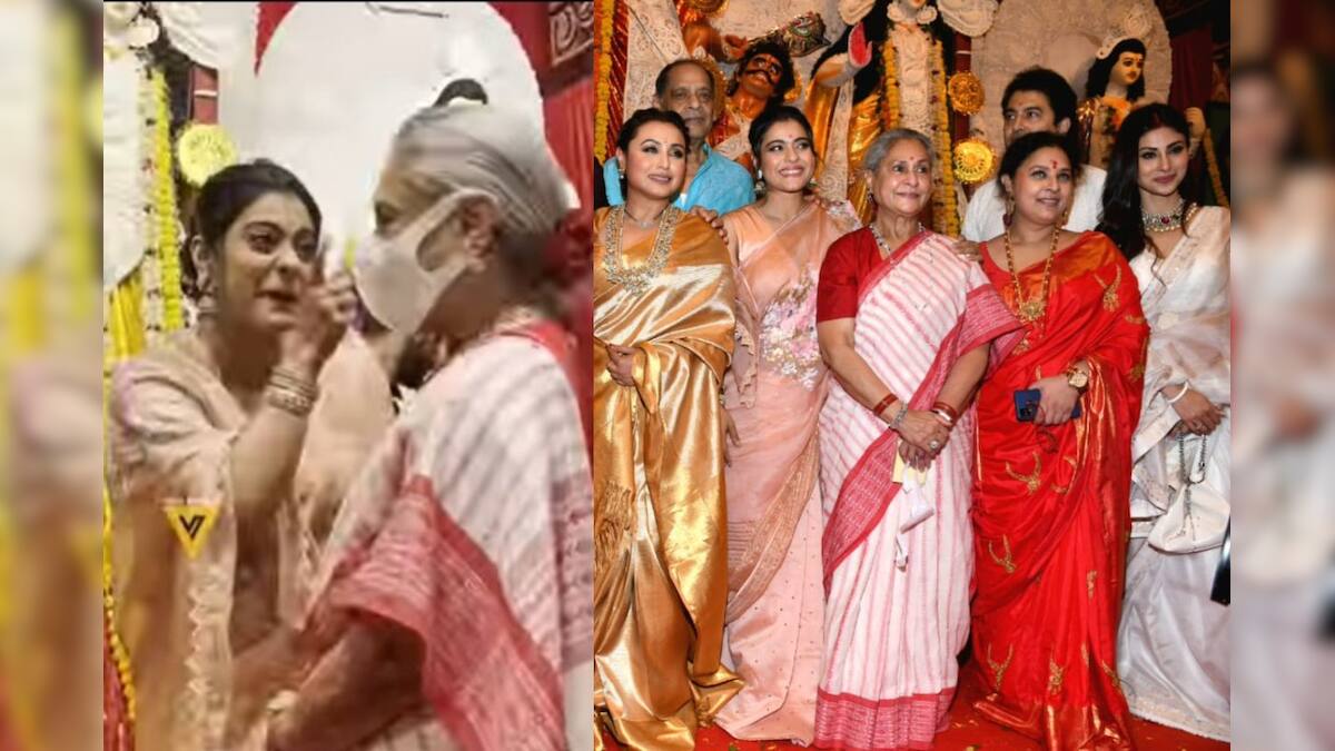 মাস্ক পরার জন্য জয়াকে ধমক কাজলের, রইল বলিপাড়ার দুর্গামণ্ডপে দুই বঙ্গনারীর ভিডিও