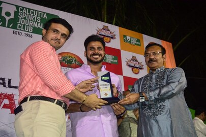 কলকাতা ক্রীড়া সাংবাদিক ক্লাবের অনুষ্ঠানে সৌরভ গঙ্গোপাধ্যায়