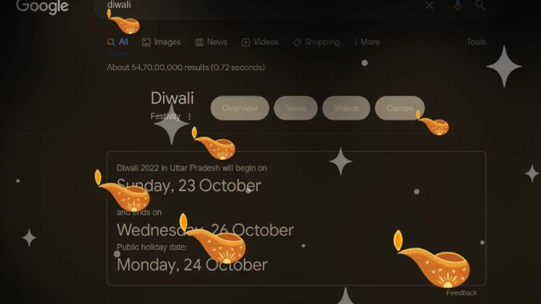 Google-এর দীপাবলি সারপাইজ! ইংরেজিতে ‘দিওয়ালি’ লিখুন আর দেখুন মজাটা