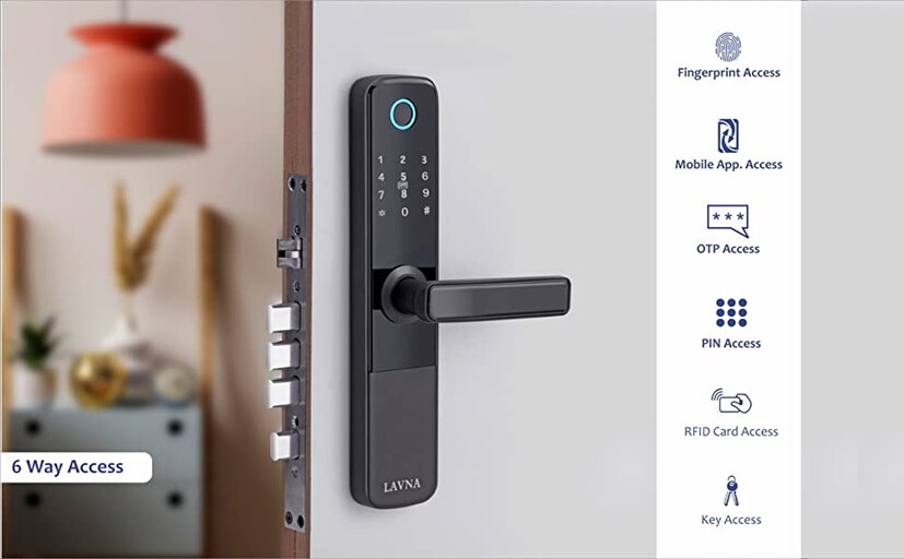 LAVNA Wi-Fi Smart Door Lock - অ্যামাজন গ্রেট ইন্ডিয়ান সেলে এই স্মার্ট ডোর লকের উপর পাওয়া যাচ্ছে ৯২০৯ টাকার ছাড়। এর ফলে এই স্মার্ট ডোর লক পাওয়া যাচ্ছে ১০,৭৯০ টাকায়। এই স্মার্ট ডোর লকে রয়েছে লক ফিঙ্গারপ্রিন্ট, আরএফআইডি কার্ড, ওটিপি, মোবাইল অ্যাপ সহ ৭টি আনলকিং সিস্টেম। 