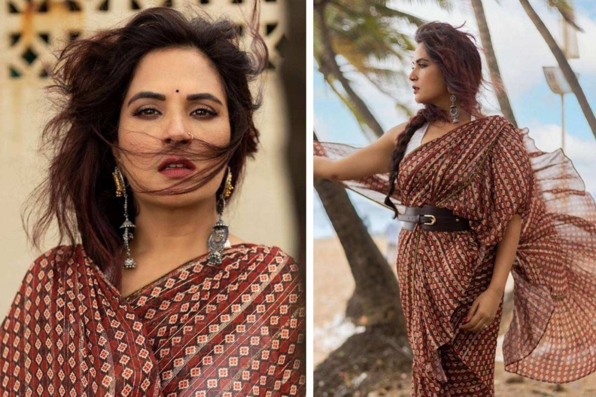 বিয়ের পর প্রথম প্রকাশ্যে রিচা চাড্ডা, শাড়ির সাজ দেখে কুপোকাত অনুরাগীরা