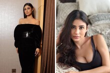 খোলা চুল, কালো অফ-শোল্ডার ফ্রক-এ লাস্যের জোয়ার... নেটদুনিয়ায় উষ্ণ মৌনী