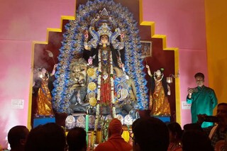 জয়নগরে জগদ্ধাত্রী প্রতিমা