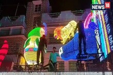 চন্দননগরের আলোর শোভাযাত্রা আকৃষ্ট করে কলকাতার দুর্গা পূজো উদ্যোক্তাদের