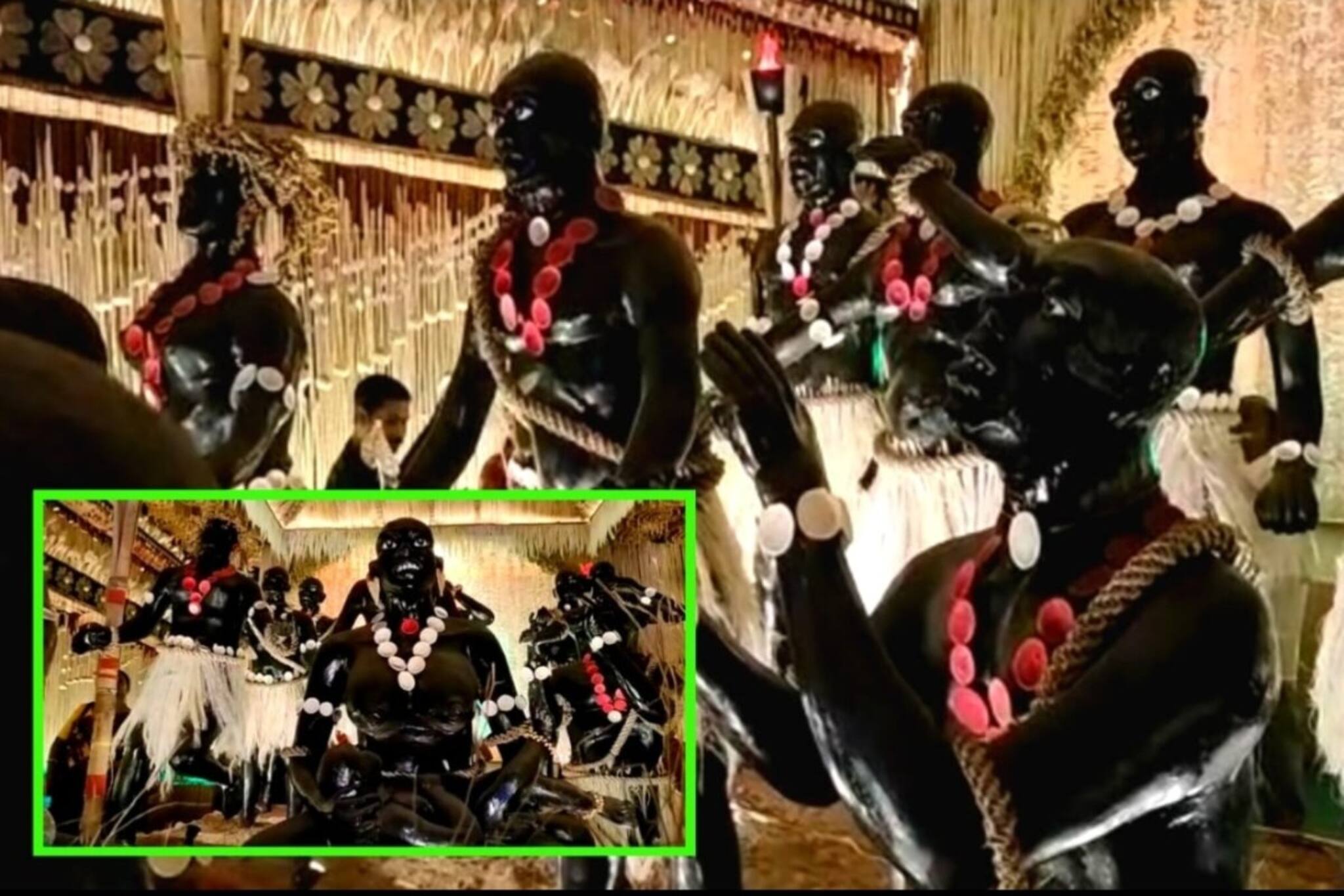 জগদ্ধাত্রী পুজোয় এক টুকরো আন্দামান উঠে এসেছে অশোকনগরে