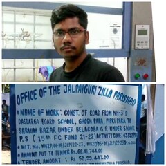 রাস্তা তৈরি মেধাবি ছাত্রর নামে