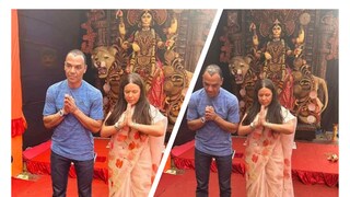 স্ত্রীয়ের সঙ্গে জগদ্ধাত্রী ঠাকুরের দেখতে রিষড়ায় কাফু