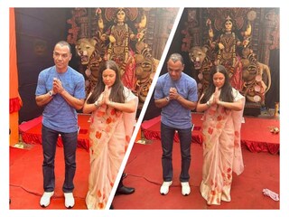 স্ত্রীয়ের সঙ্গে জগদ্ধাত্রী ঠাকুরের দেখতে রিষড়ায় কাফু