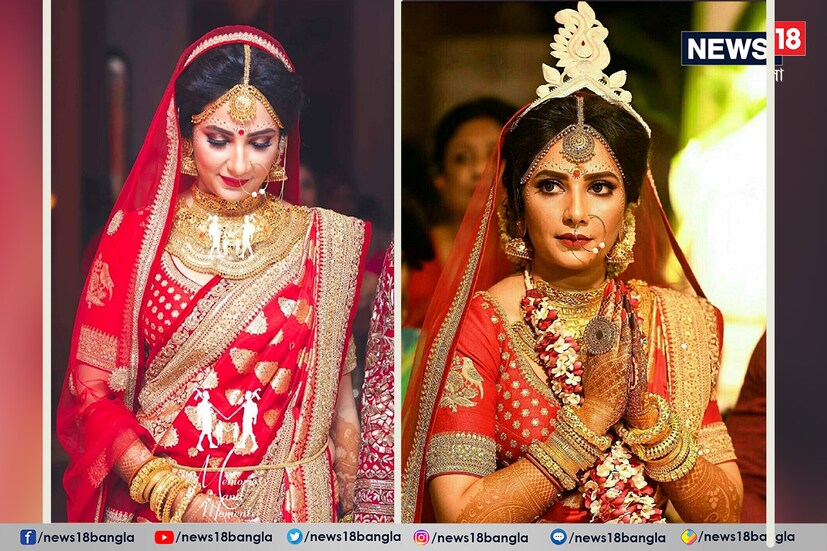 দিনটা ছিল শুক্রবার, ১১মে, ২০১৮। গাঁটছড়ায় বাঁধা পড়লেন রাজ-শুভশ্রী। সারাটাদিন ধরে বাওয়ালি রাজবাড়িতে একের এক আচার অনুষ্ঠান সারা হল। অবশ্য বৃহস্পতিবার থেকেই শুরু হয়েছিল রাজ-শুভশ্রীর বিয়ের অনুষ্ঠান ৷ আইবুড়ো ভাত থেকে মেহেন্দি ৷ সঙ্গীতের ফোটোশ্যুট থেকে নাচ-গান সবই হয়েছে জমিয়ে ৷ আর বিয়ের আয়োজন যে এলাহি ছিল সে তো সবারই জানা ৷ তবে টলি অভিনেত্রীর বিয়ের লুক কিন্তু এখনও মেয়েদের মনে গেঁথে রয়েছে। সামনেই বিয়ের সিজন, আর যখন আপনি আপনার নিজের বিয়ের লুক নিয়ে চরম দ্বন্দ্বে রয়েছেন, তখনই সমাধান দিচ্ছে news18bangla. মনে করিয়ে দিই আপনাকে সেই অতি চর্চিত শুভশ্রীর মতো সাবেকি সাজ...
