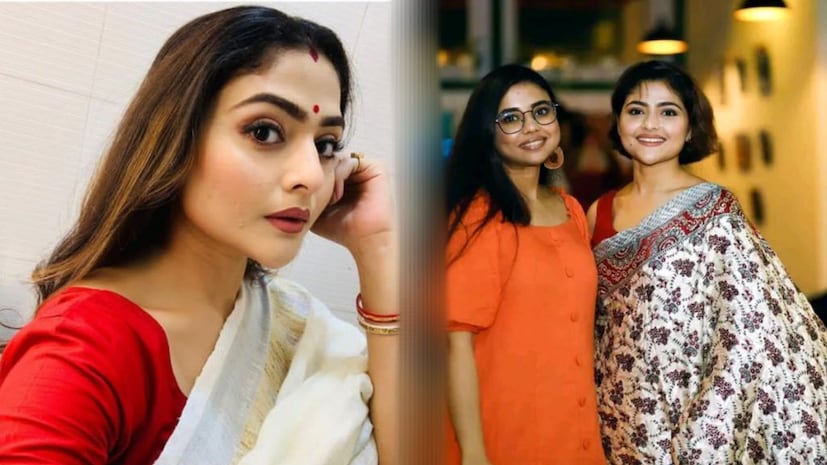 সবসময় ফুলের মতো ফুটে থাকা মেয়েটার শেষ যাত্রায় যেন থাকে না একফোঁটাও মালিন্যের রেশ। একের পর এক ক্যান্সারের অভিঘাত। হাসিতে, ঝলমলে ব্যক্তিত্বে হেলায় হারিয়েছে যে মেয়ে এই দিন ঊনিশের কষ্ট যেন সে মেয়ের আগুনে দীপ্তিকে ম্লান না করতে পারে, কোনও ছায়া না ফেলতে পারে এই রোদ্দুরের গায়ে। শেষবারের মতো সেই দায়িত্ব নিলেন প্রিয় দিদি। ছোট থেকে বড় হয়ে ওঠা এতদিনের এতো এতো খুনসুটির মুহূর্তের সাক্ষী দিদির হাতেই আজ শেষ সাজ সাজলেন ঐন্দ্রিলা।