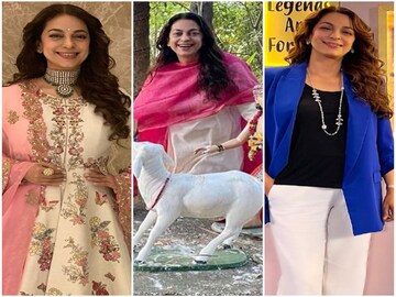 শাহরুখের 'কিরণ' আজ ৫৫! বার্থডে গার্ল জুহি চাওলা সত্যিই জাদু জানেন...