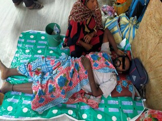 Patient waiting to get operated for crital surgery in SSKM