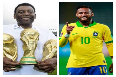 একমাত্র ফুটবলার হিসেবে তিনটি বিশ্বকাপ আছে পেলের