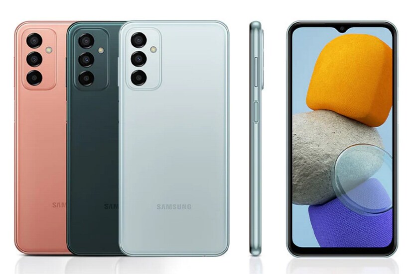 Samsung Galaxy M13 5G - ভারতে এই ফোনটি পাওয়া যাচ্ছে ১৩,৯৯৯ টাকায়। এই ফোনে রয়েছে ৬.৫ ইঞ্চির এলসিডি স্ক্রিন, যা ৭২০×১৬০০ পিক্সেল রেজোলিউশন যুক্ত। এই ফোনে রয়েছে ৯০ এইচজেড রিফ্রেশ রেট। এই ফোনে ব্যবহার করা হয়েছে মিডিয়াটেক ডাইমেনসিটি ৭০০ চিপসেট, যা ৪ জিবি র‍্যাম যুক্ত। এছাড়াও এই ফোনে রয়েছে Mali G57 GPU এবং ৬৪ জিবি ইন-বিল্ট স্টোরেজ। এই ফোনে ব্যবহার করা হয়েছে ৫০০০ এমএএইচ ব্যাটারি। 