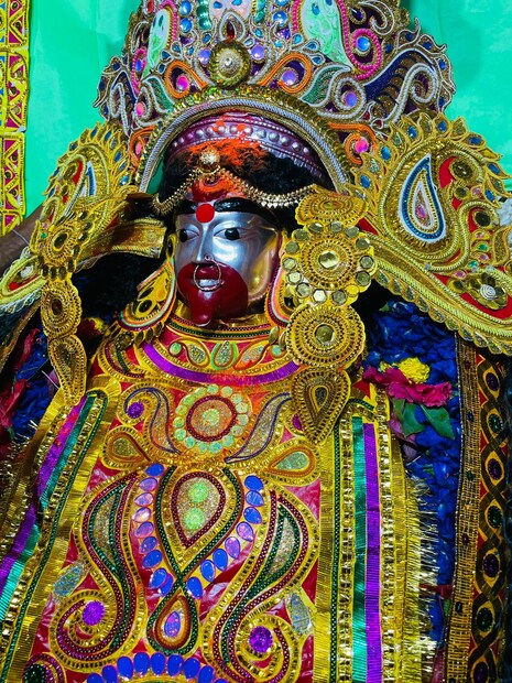 এ দিন মা তারাকে জগদ্ধাত্রী রূপে পুজো করা হয়। ( লেখা ও ছবি: অক্ষয় ধীবর) 