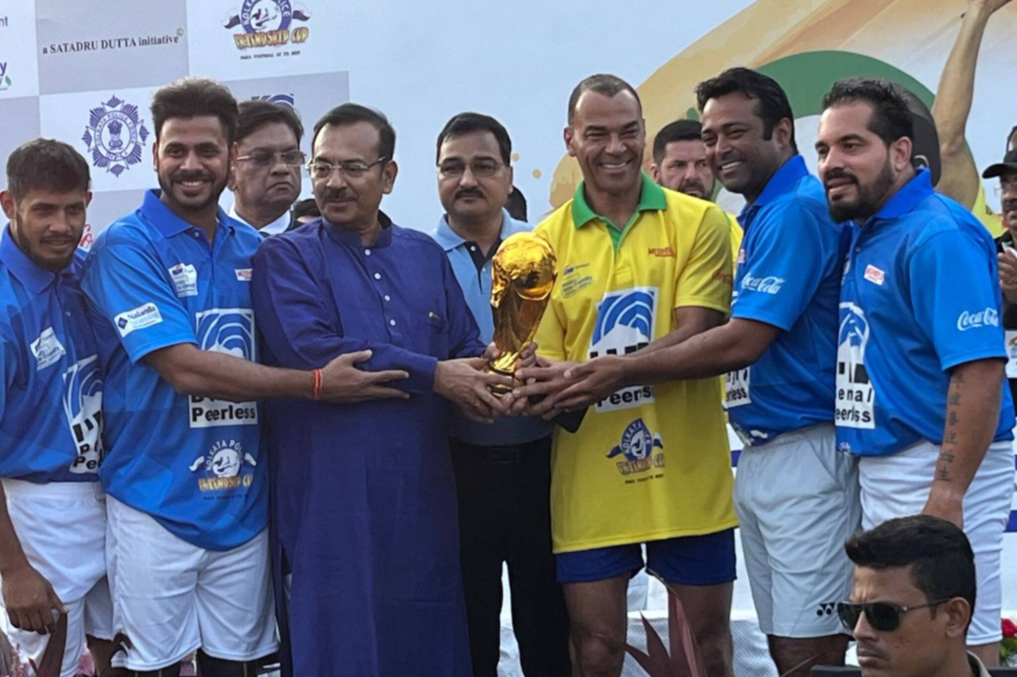 বল পায়ে কলকাতা ময়দানে ব্রাজিলের বিশ্বকাপ জয়ী কাফু