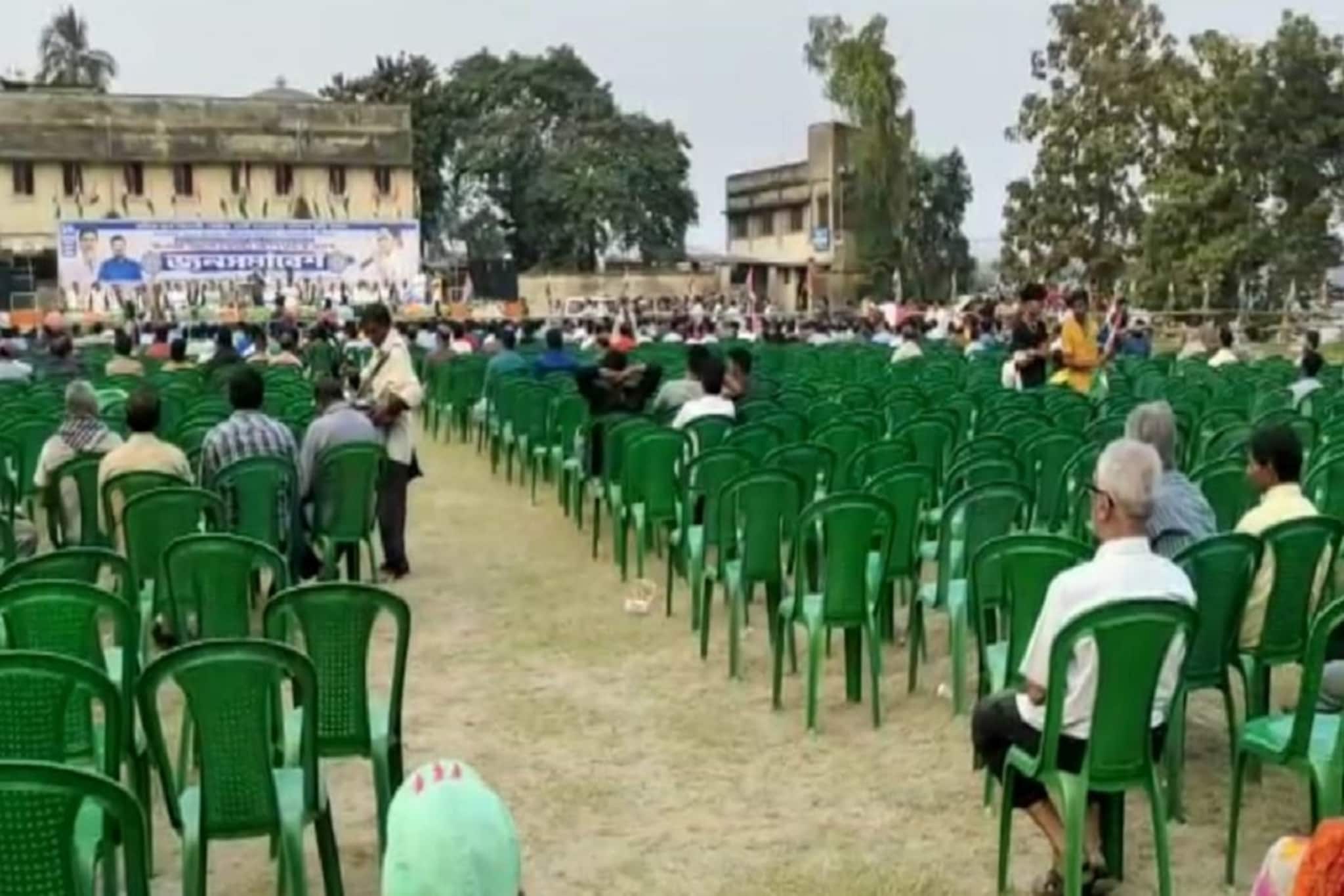 দর্শকাসন প্রায় শূন্য, সিটুর পাল্টা সভা করতে গিয়ে মুখ পুড়ল আইএনটিটিইউসি-র