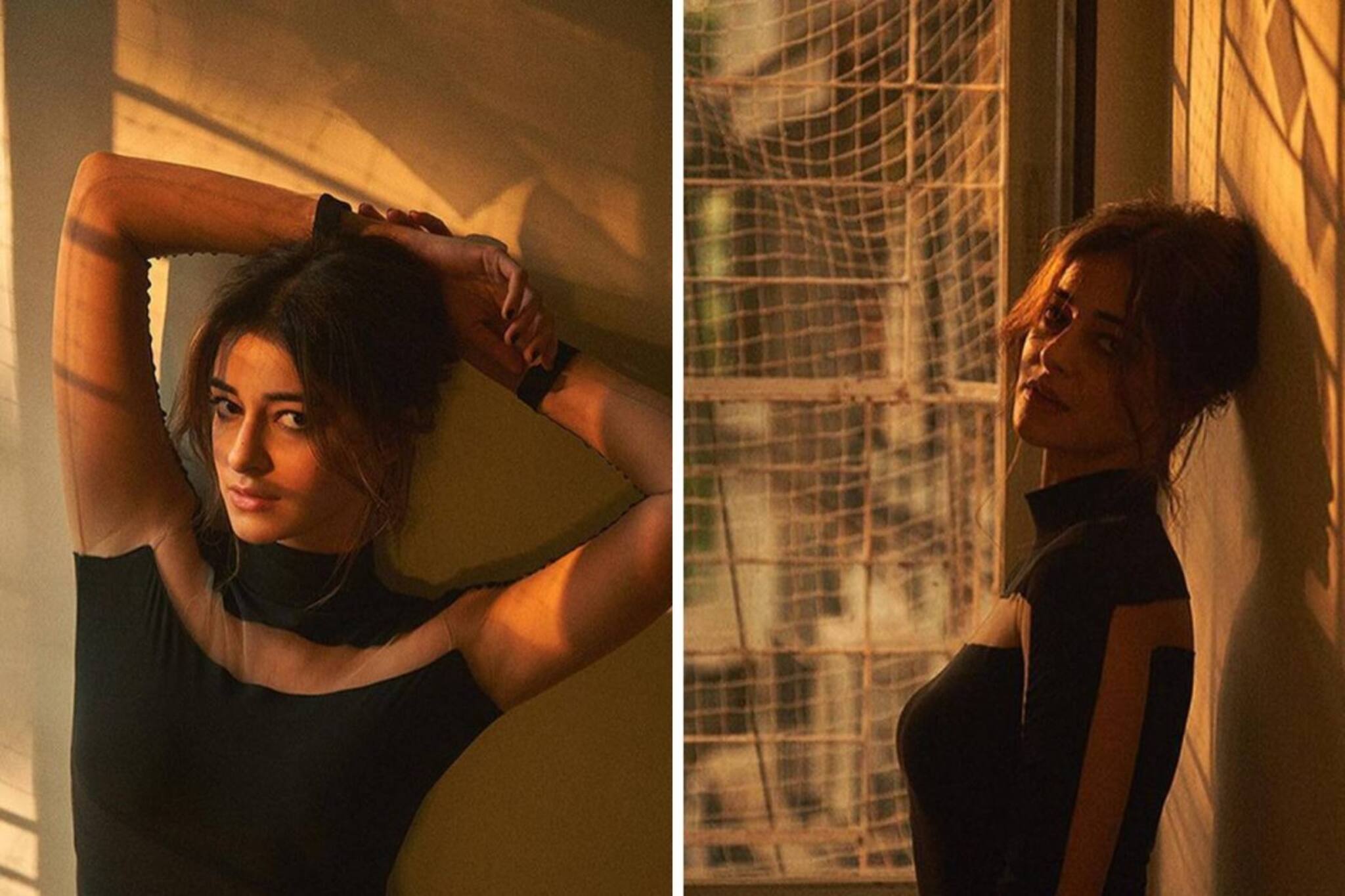 'আমি কোনওদিন বাবার সিনেমার সেট-এ যাইনি', কালো বডিস্যুটে আগুন ধরালেন চাঙ্কি কন্যা