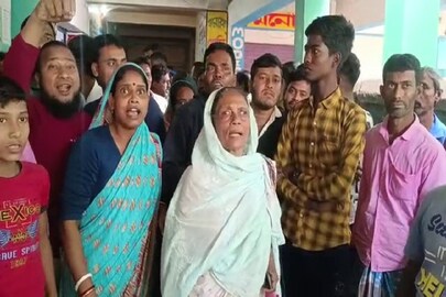 আবাস যোজনার দুর্নীতি বিক্ষোভ