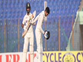 Subhman Gill makes maiden century against Bangladesh- Photo Courtesy- Twitter 